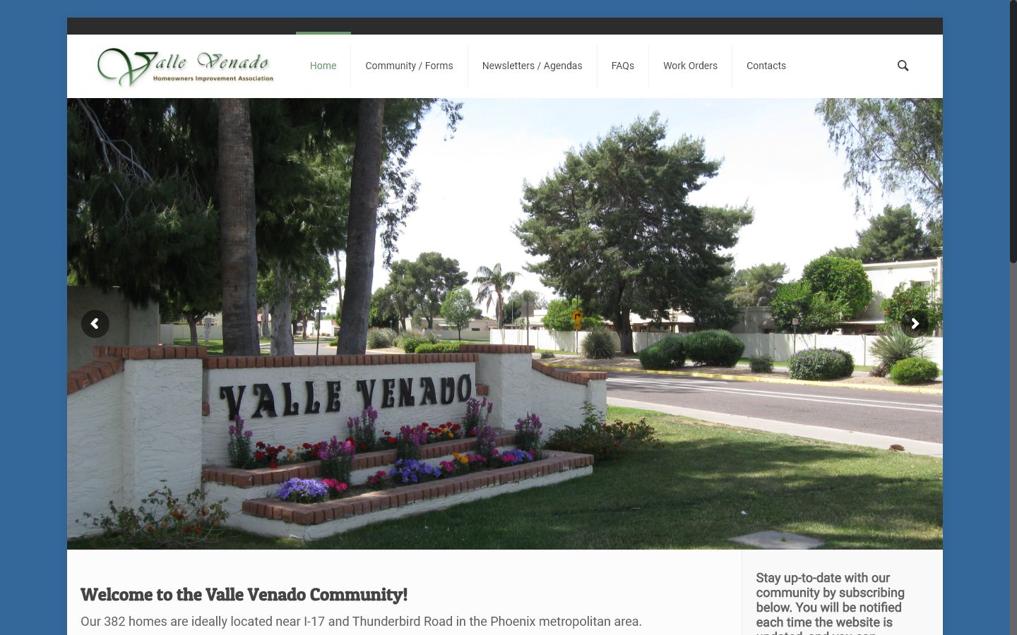 Valle Venado Homeowner’s Association